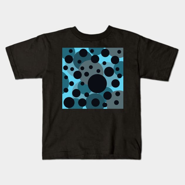 retro polka dot pop art Kids T-Shirt by pauloneill-art